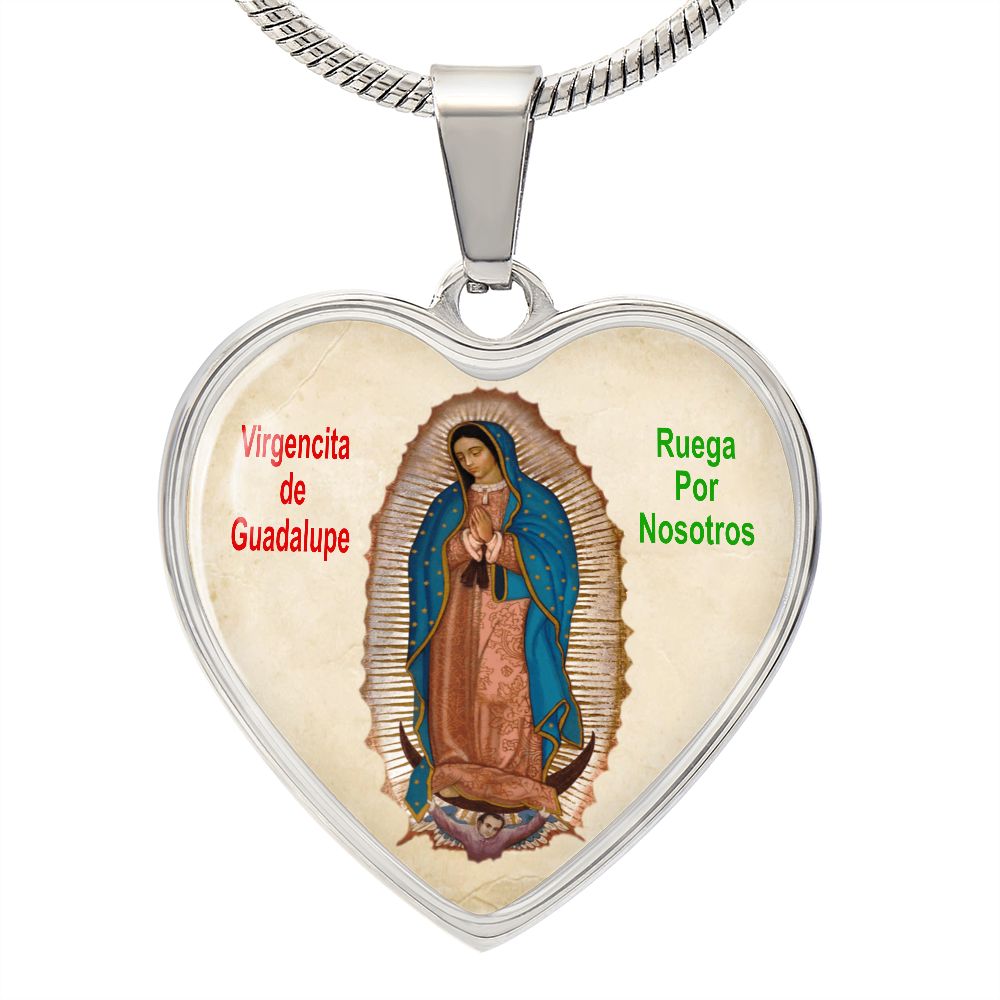 Medalla con Cadena de La Virgen de Guadalupe