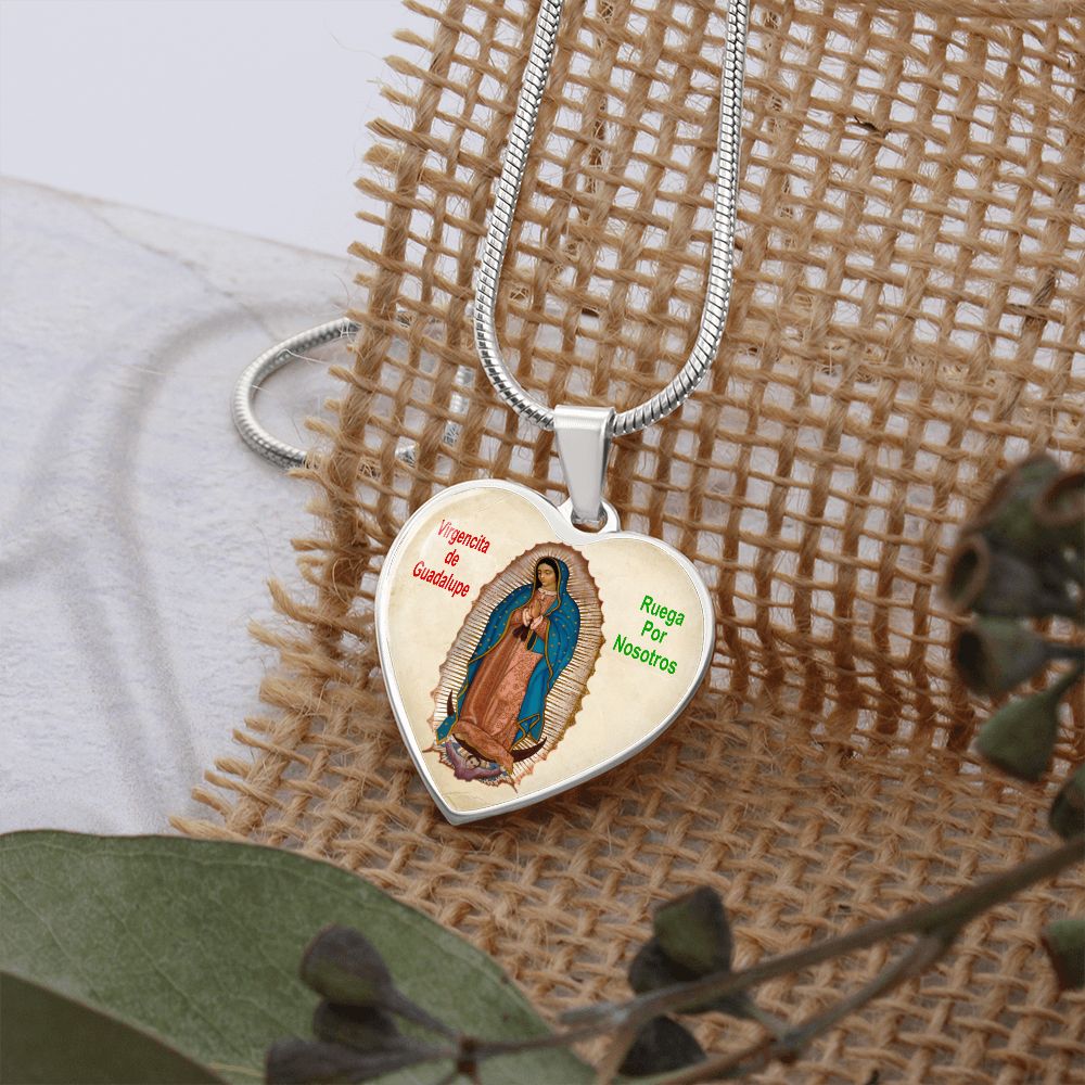 Medalla con Cadena de La Virgen de Guadalupe