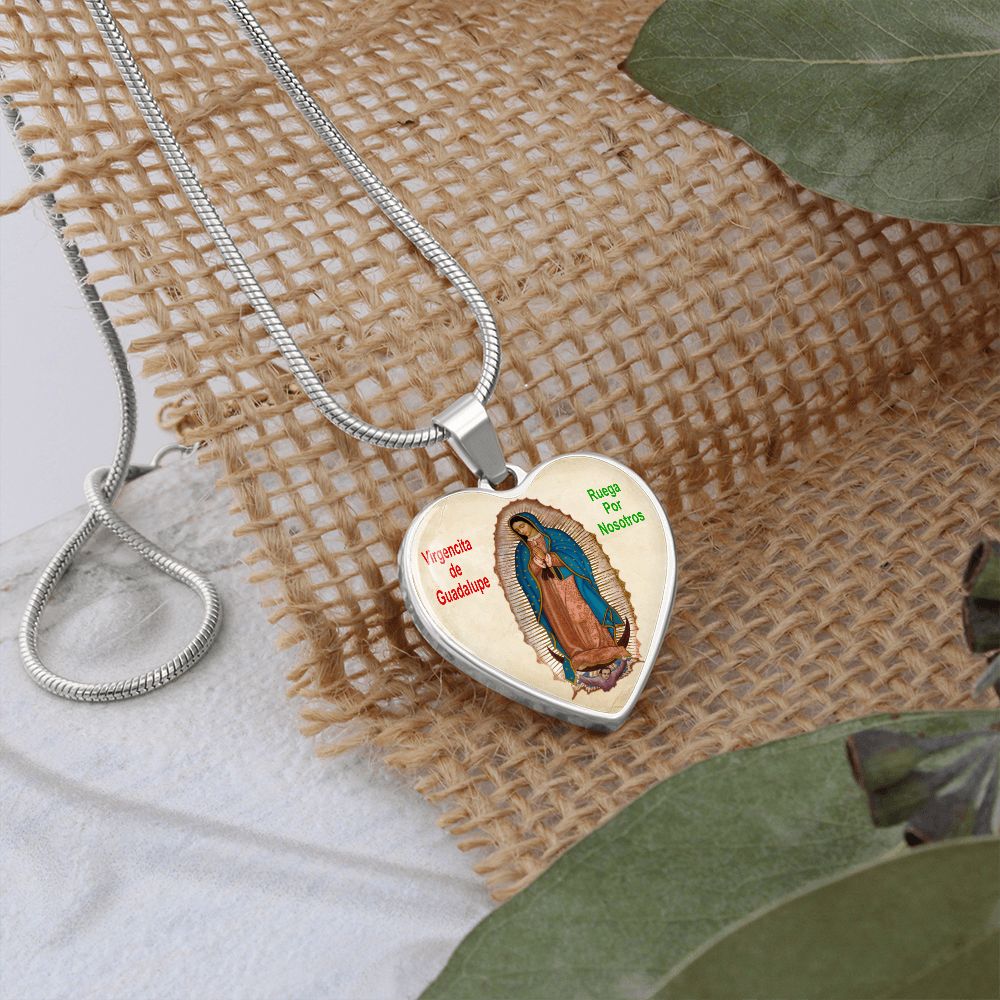Medalla con Cadena de La Virgen de Guadalupe