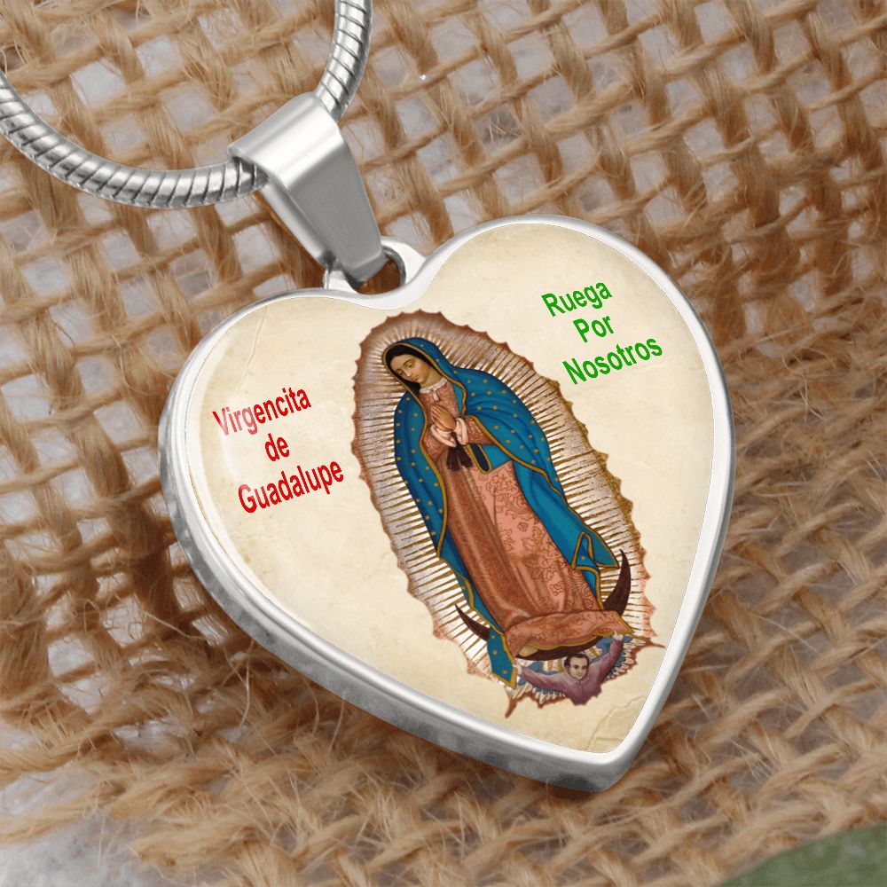 Medalla con Cadena de La Virgen de Guadalupe