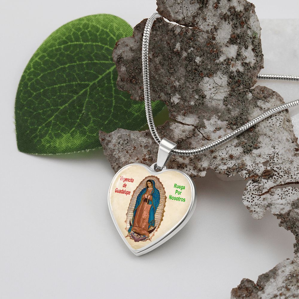 Medalla con Cadena de La Virgen de Guadalupe
