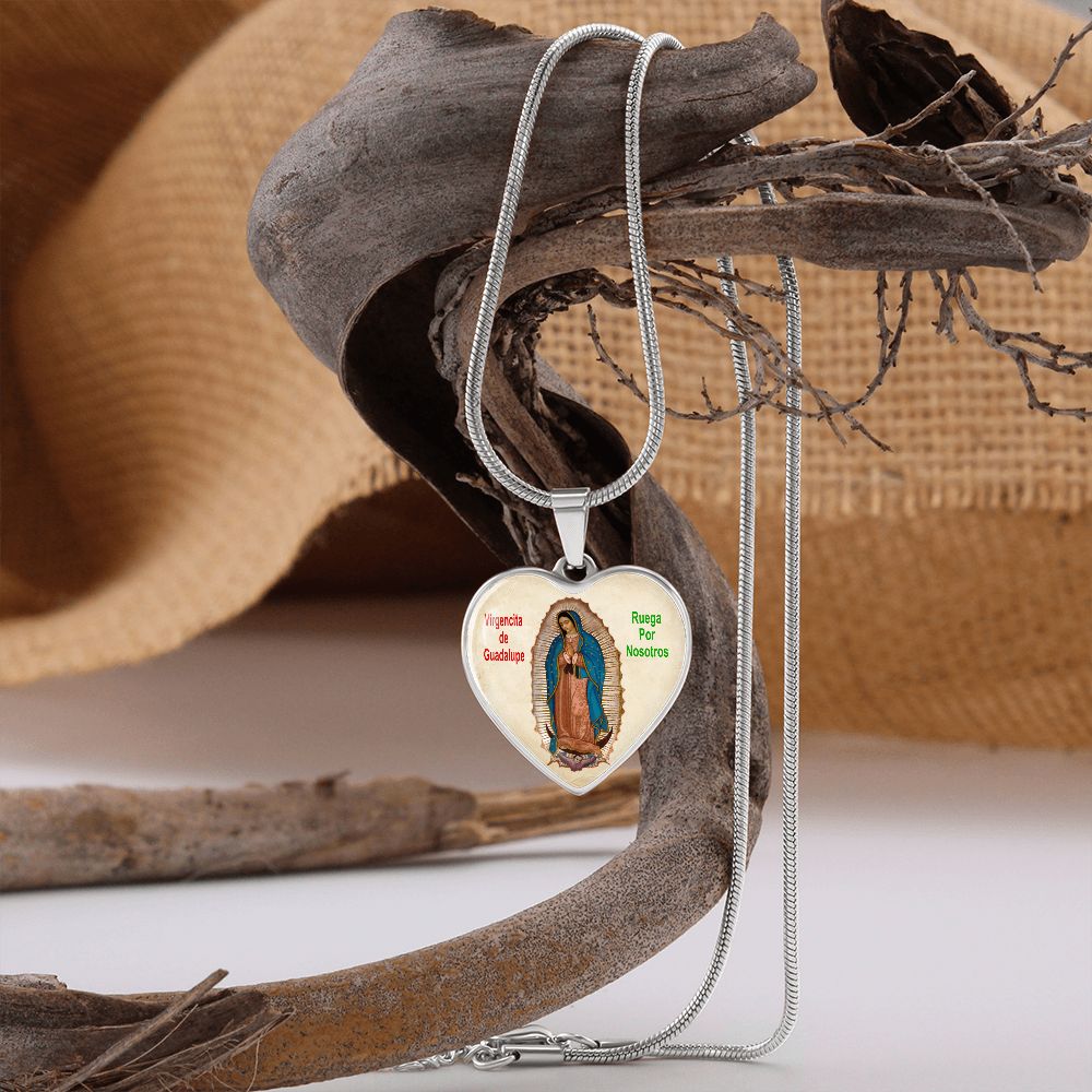 Medalla con Cadena de La Virgen de Guadalupe