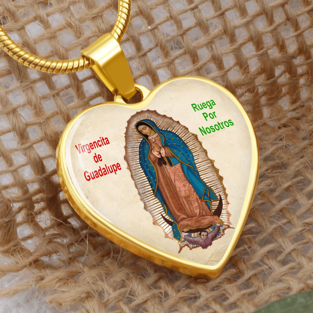 Medalla con Cadena de La Virgen de Guadalupe