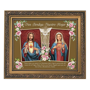 Cuadro de los dos Corazones de Jesus Y Maria