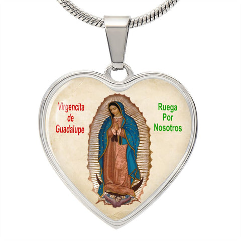 Medalla con Cadena de La Virgen de Guadalupe